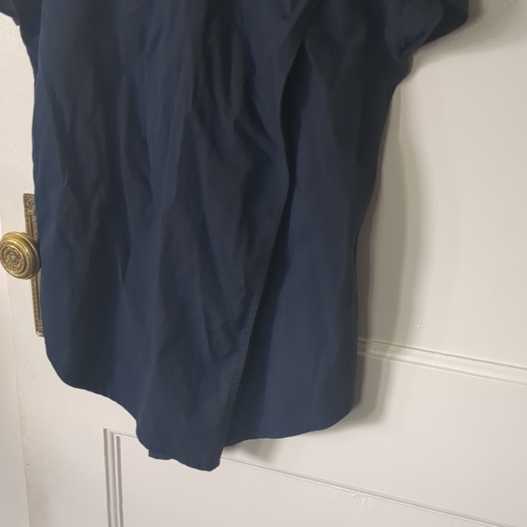 Smartwool Everyday Exploration XS Short Cap Sleeve Button Up Navy Blue Hiking - Picture 5 of 10